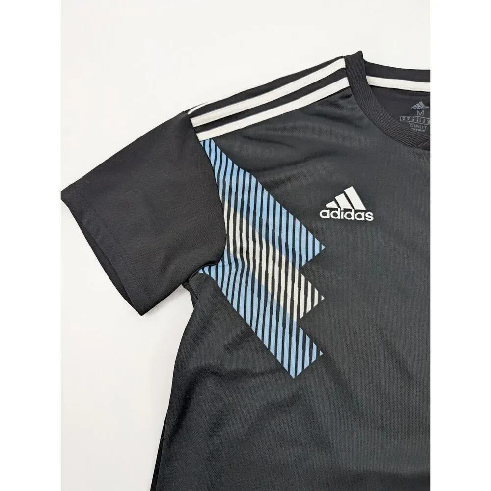 Argentina Soccer Jersey Mens Medium Black World Cup Away AFA Futbol - Picture 6 of 16